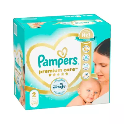 Pampers Premium Care подгузники детские размер 2 Mini 4-8 кг 102 шт
